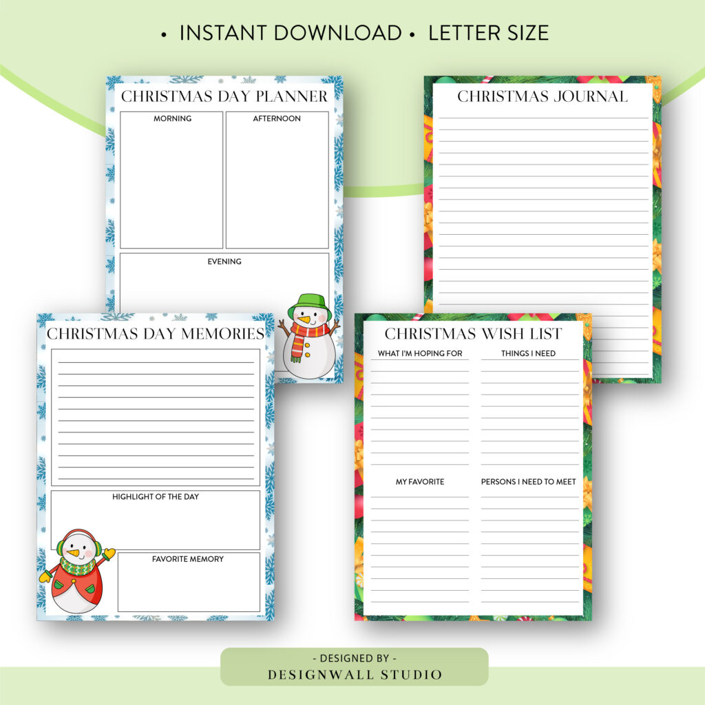 Christmas Planner Printable free