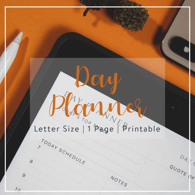 Day planner for 2021