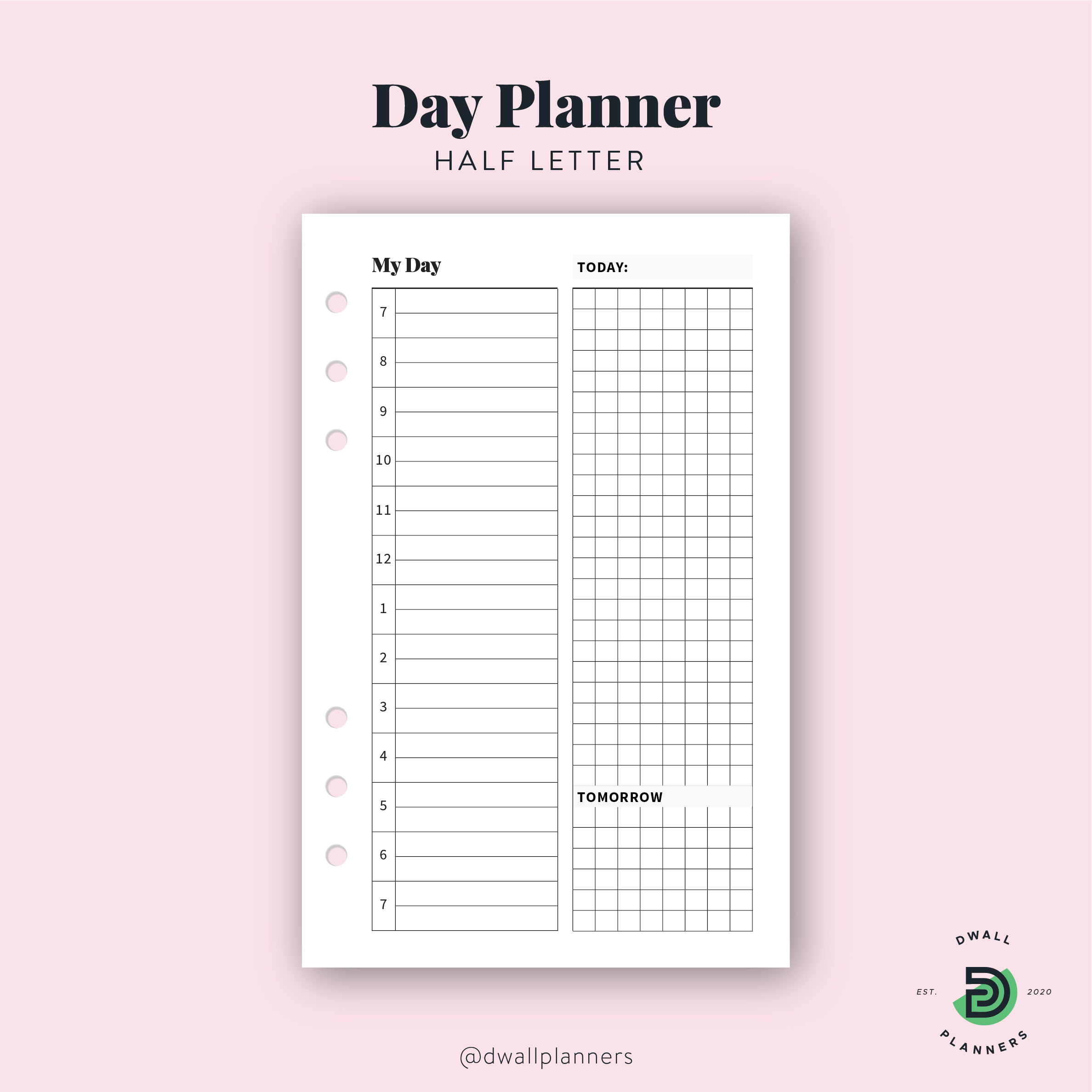 Day Planner Designwall Studio