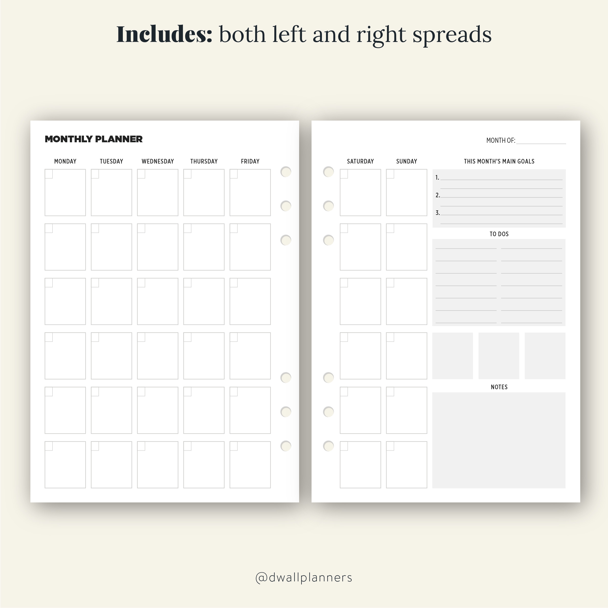Monthly Planner Printable Insert Personal Wide monthly-planner-printable-insert-personal-wide