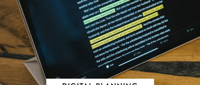 digital planning on ipad