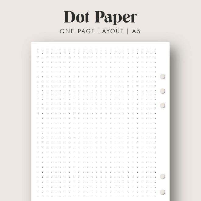 dot paper planner
