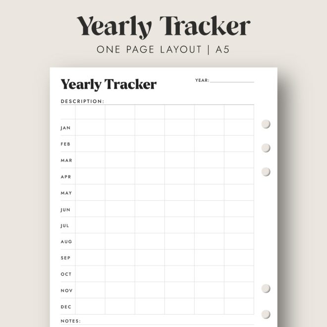 yearly tracker