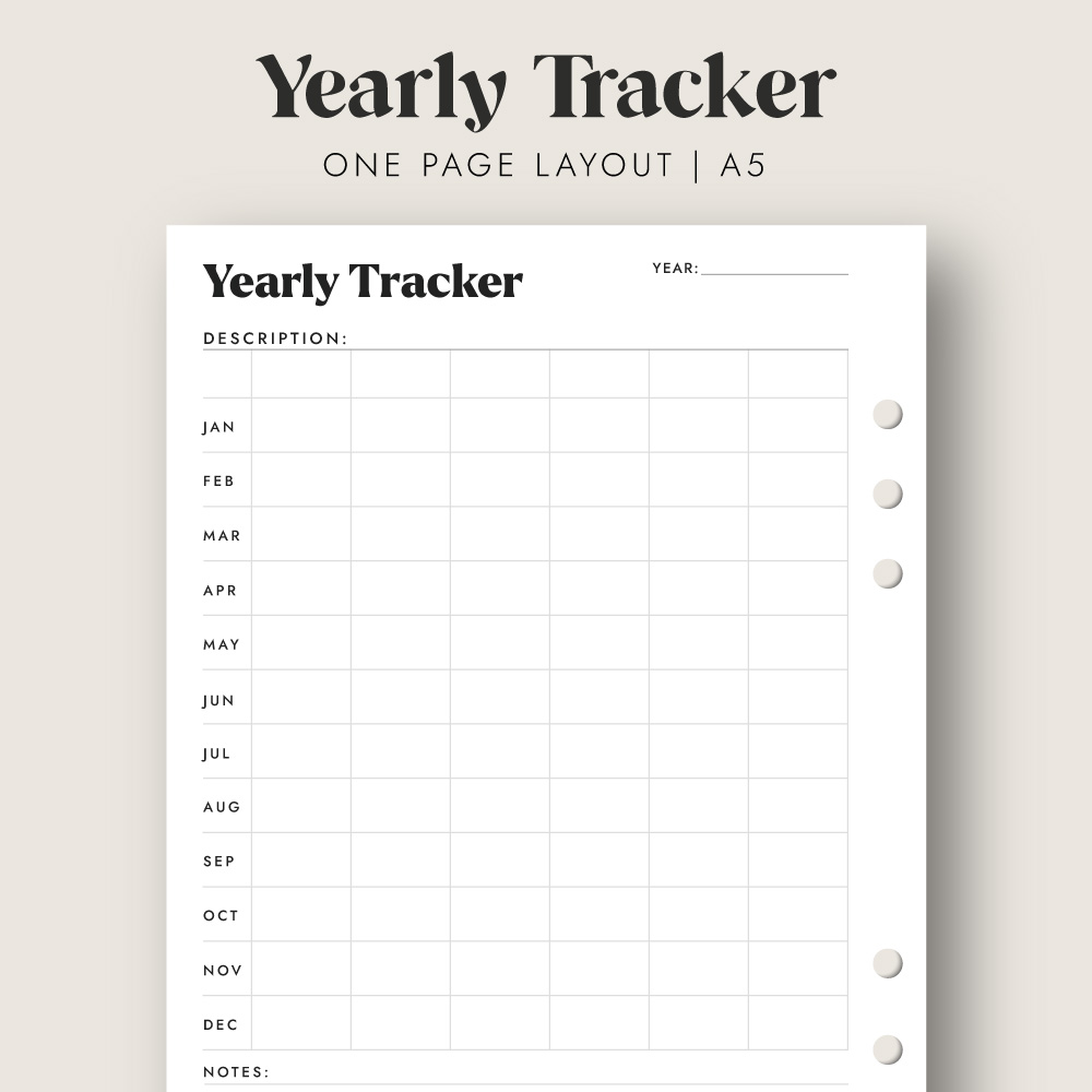 yearly tracker