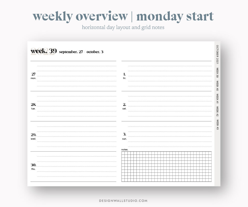 Daily Digital Planner - October 2021 - Free Digital Planner for ...