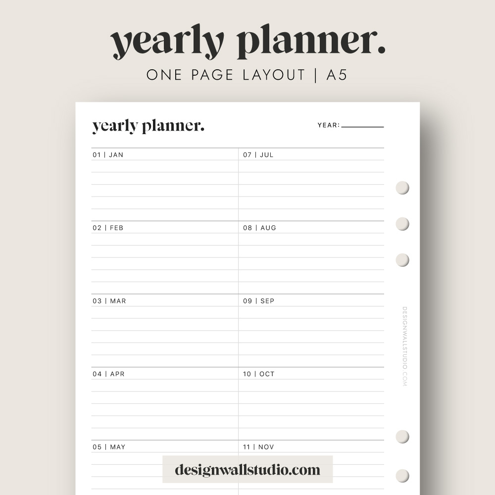Free A5 Printable Inserts for Your Planner - Planning Inspired