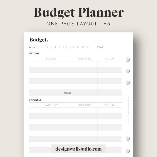 minimal budget planner