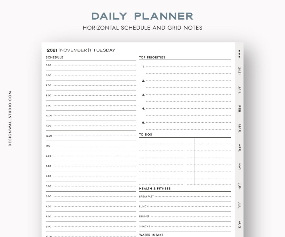 Daily Digital Planner - November 2021 - Digital Planner for Goodnotes ...