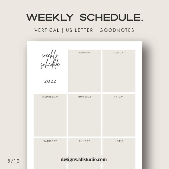 2022 planner, weekly planner, monthly daily planner