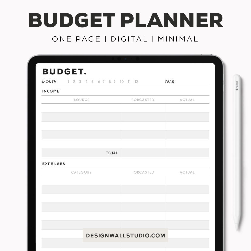 Budget Planner- Printable Insert (A5) & Digital Download – Free ...