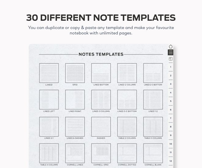 Minimalist Digital Paper Texture Notebook | Free Download