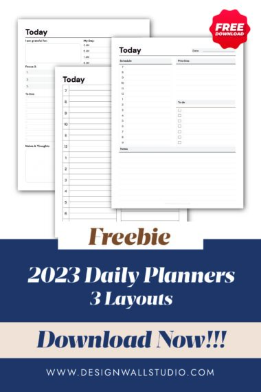 daily planner for 2023, schedule daily, focus planner, to do list, daily notes, daily focus